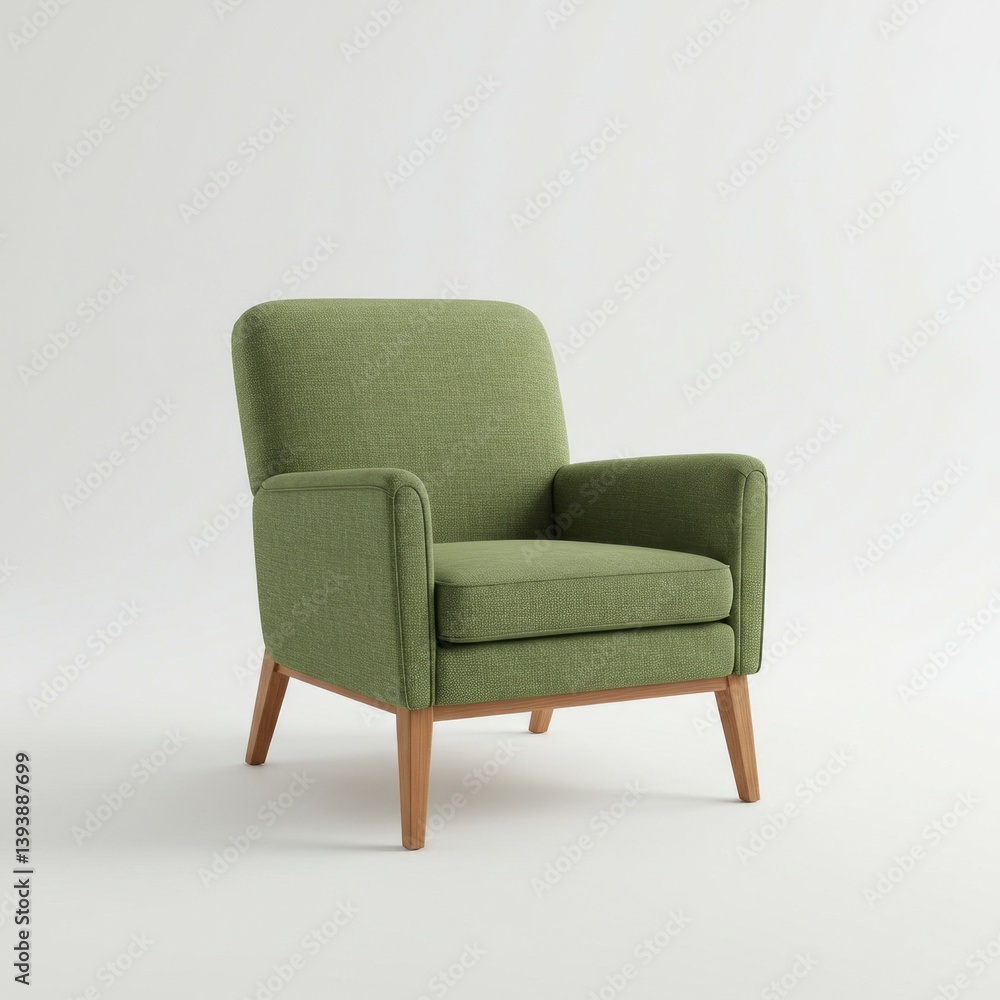 Fototapeta premium armchair isolated on white background