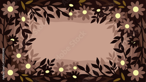 Floral background with free space for text