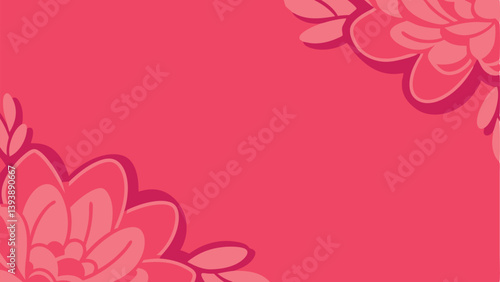 Floral background with free space for text