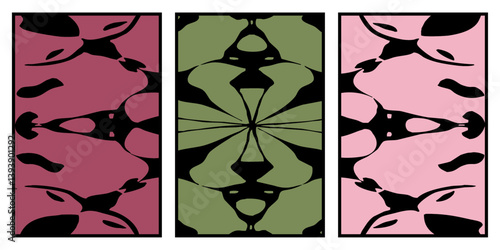 Abstract pattern. Illustration for printing on wall decorations. For use in graphics.