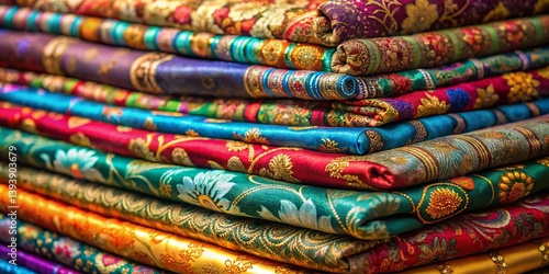 Vibrant Silk Fabrics A Stunning Collection of Luxurious Printed Textiles for Design Inspiration