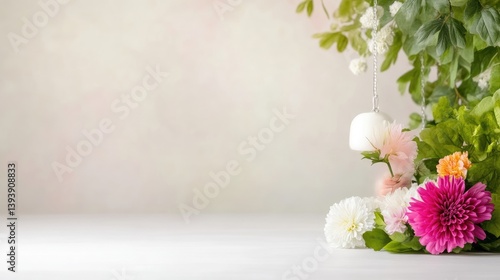 Wallpaper Mural Delicate floral arrangement, soft pastel colors, subtle background Torontodigital.ca