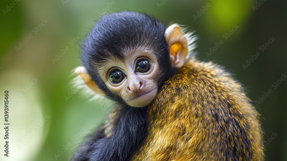 A baby monkey holding onto its mother’s back, wide-eyed, --ar 16:9 --v 6.1 Job ID: 1c338f86-64d8-4a0b-b0a5-a77c363b30f9 A baby monkey holding onto its mother’s back, wide-eyed, --ar 16:9 --v 6.1 Job ID: 1c338f86-64d8-4a0b-b0a5-a77c363b30f9