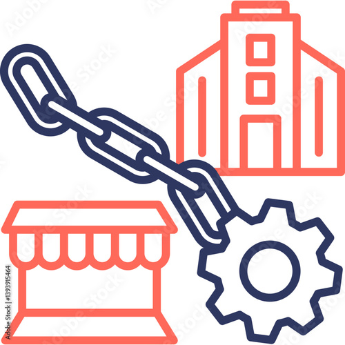Chain line color icon