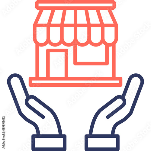 Franchisor line color icon