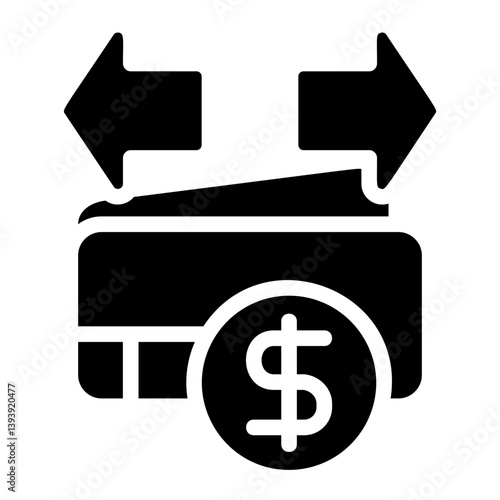 Outcome Income Solid Icon