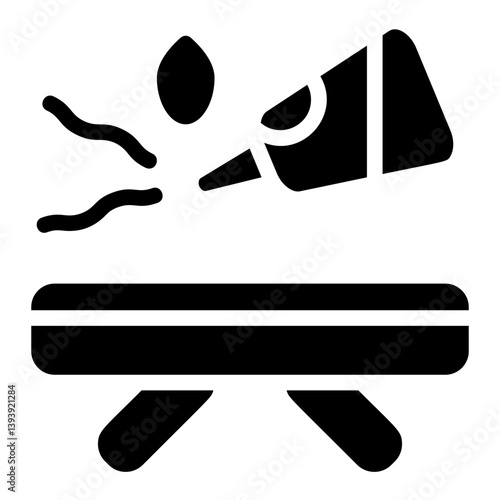 Sticky Chair Solid Icon