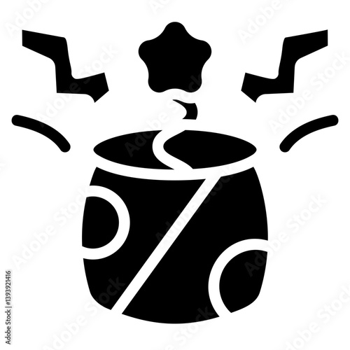 Surprise Can Solid Icon