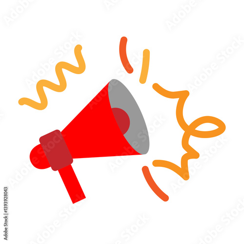 Announcement Vector Flat Icon Design