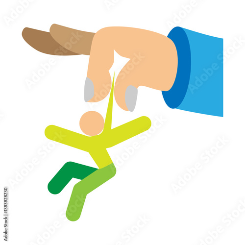 Throw Vector Flat Icon Design