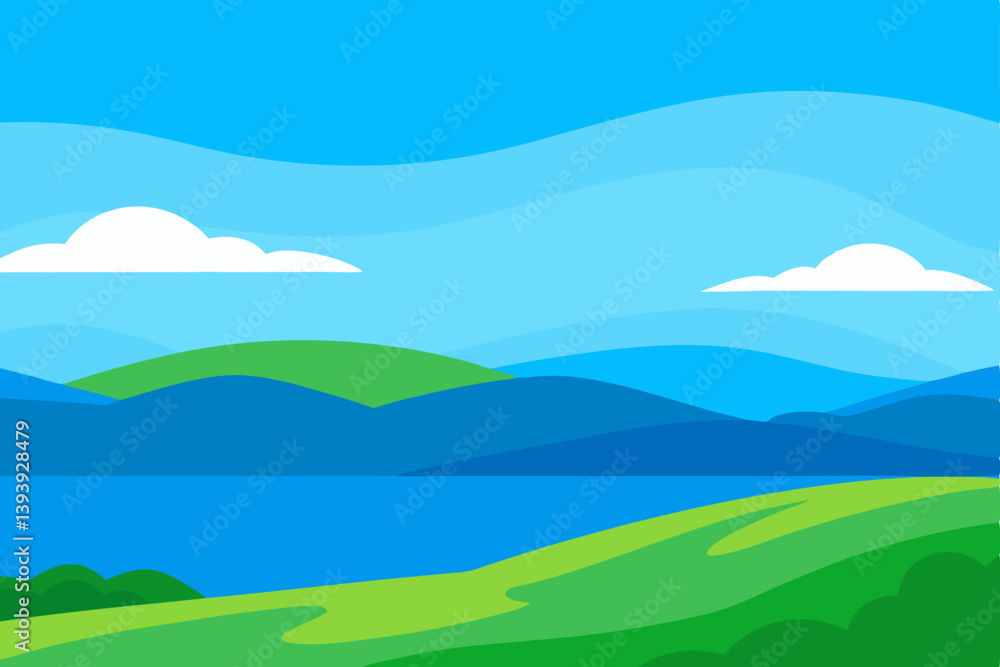 Obraz premium landscape with mountains