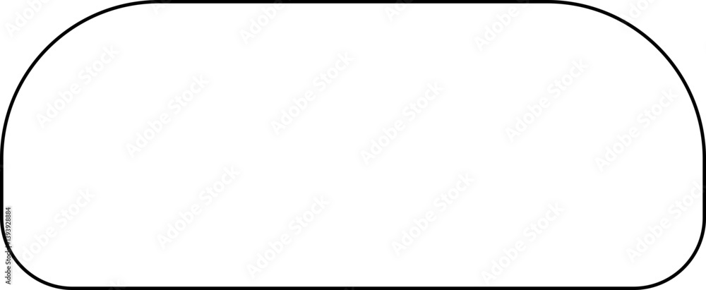 Lined Curvy Rectangle Abstract Geometric Shapes Decoration Lined Curvy Rectangle Abstract Geometric Shapes Decoration