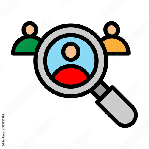 Candidate Selection Vector Filled Icon Design