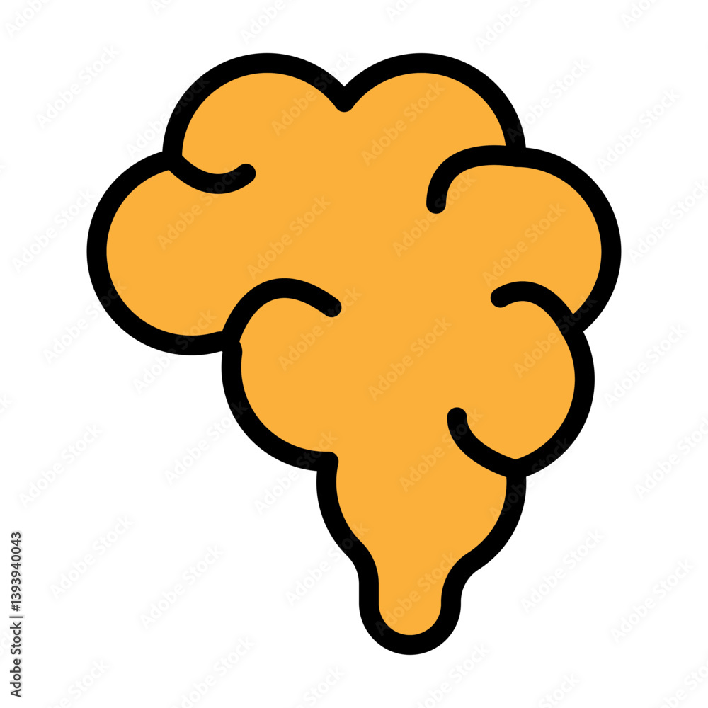 Brain Vector Filled Icon Design Brain Vector Filled Icon Design