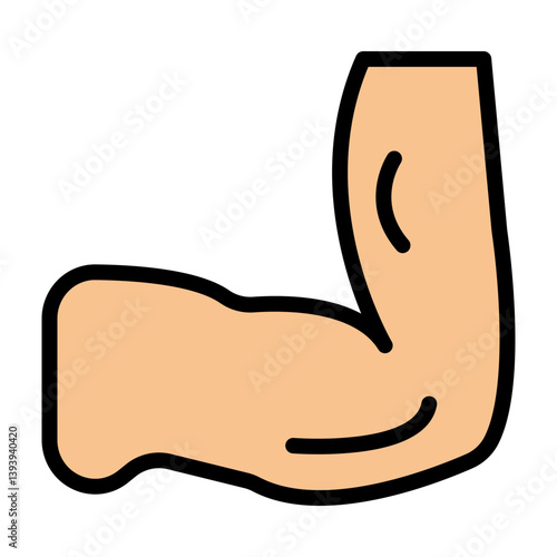 Elbow Vector Filled Icon Design