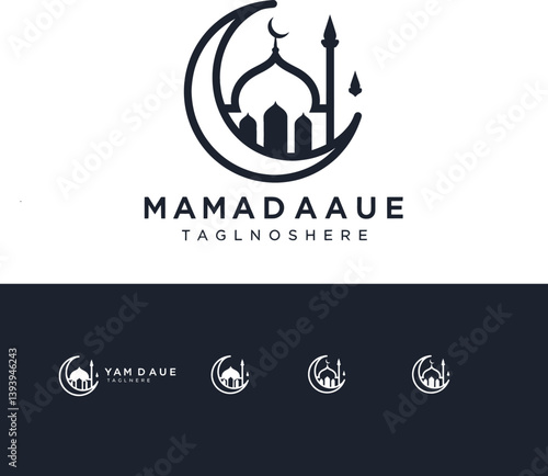 Branding Toolkit Featuring Mosque and Crescent