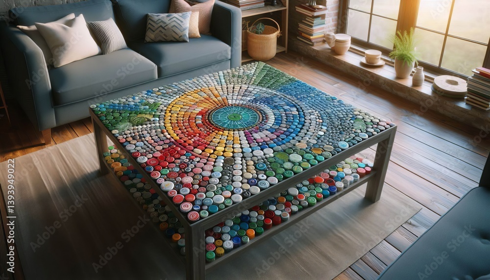 Fototapeta premium Bottle Cap Table Top