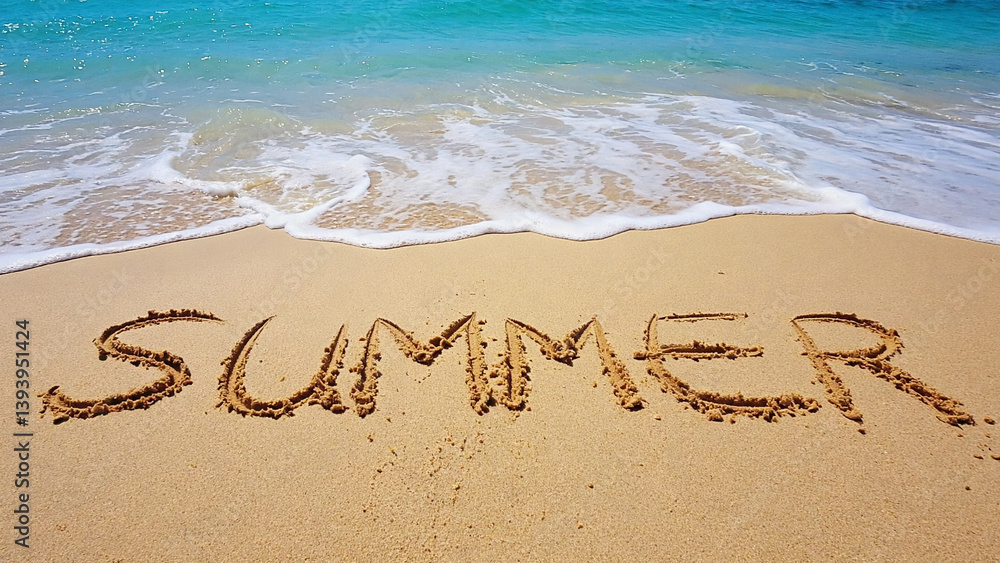 Fototapeta premium Summer on the Shore: 