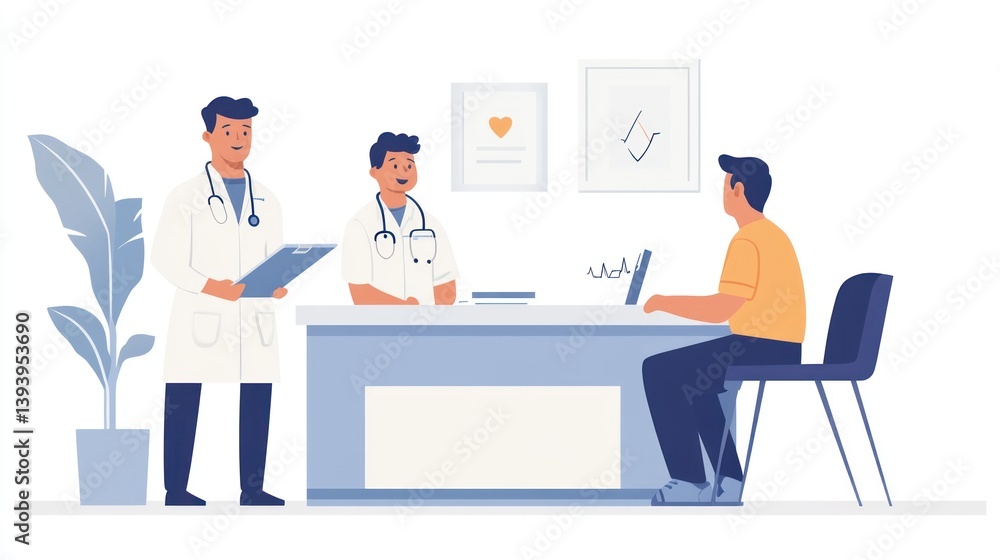 Doctor consultation in clinic Doctor consultation in clinic