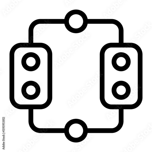 Blockchain Docs Line Icon