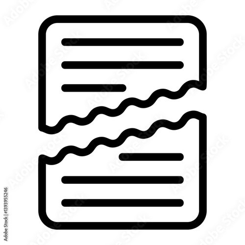 Contract Renewal Line Icon