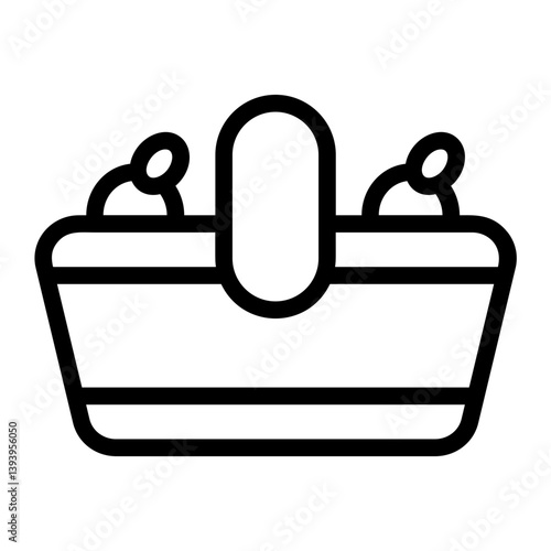 Fruit Picking Line Icon