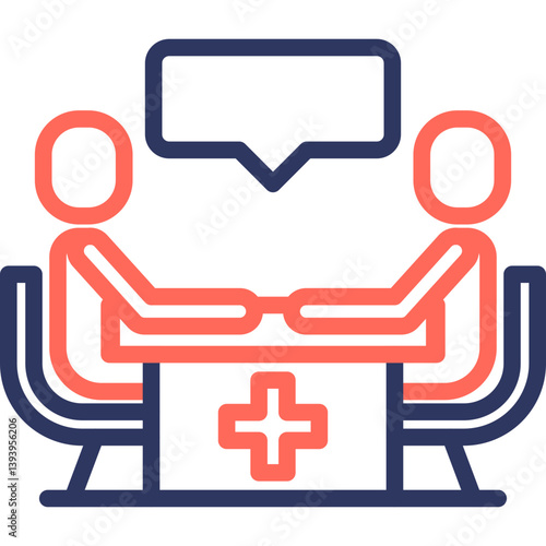 Consultation line color icon