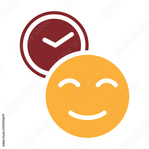 Good Time Vector Glyph Two Colors Icon Design