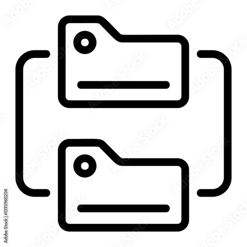 Data Replication Line Icon