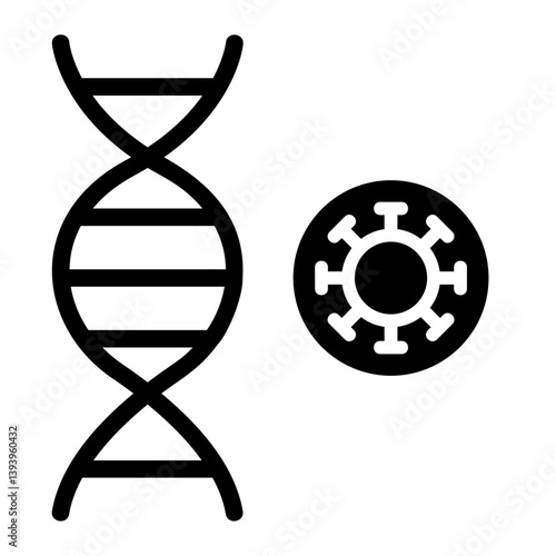 Hybrid Malware Solid Icon