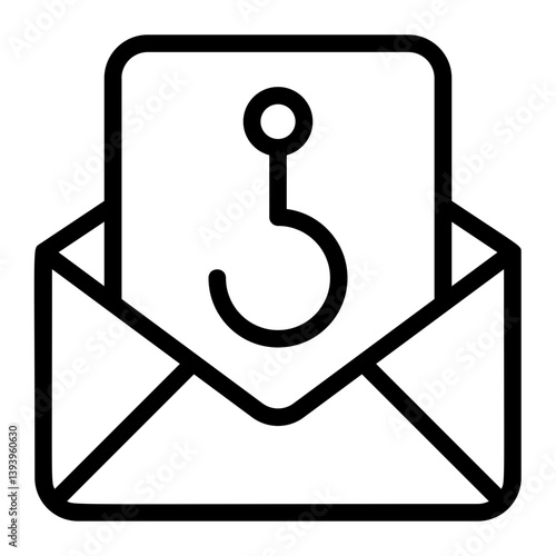 Phishing Line Icon
