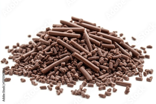 Wallpaper Mural Chocolate sprinkles isolated on white background Torontodigital.ca