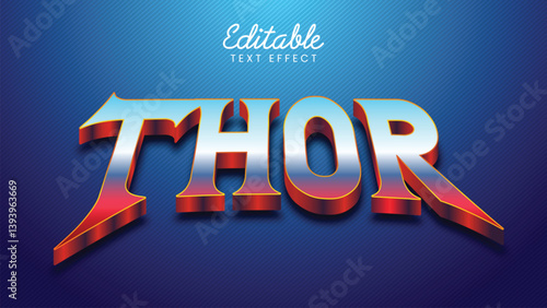 Editable 3D Chrome Superhero Text Effect for Movie Title and Gaming Logo