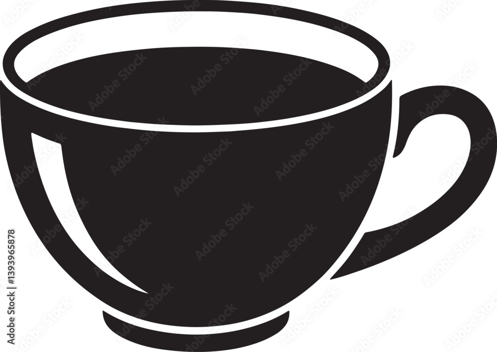 Chai Tea Cup silhouette vector illustration Chai Tea Cup silhouette vector illustration