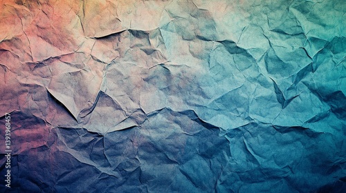 Wallpaper Mural Abstract Crumpled Paper Texture Background Teal Blue Pink Vintage Grunge Style Design Element High Resolution Image Perfect for Web and Print Projects Torontodigital.ca