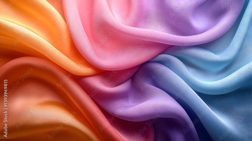 Fototapeta premium Vibrant Textile Close-Up