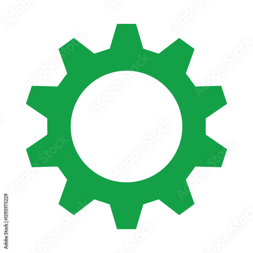green gear icon