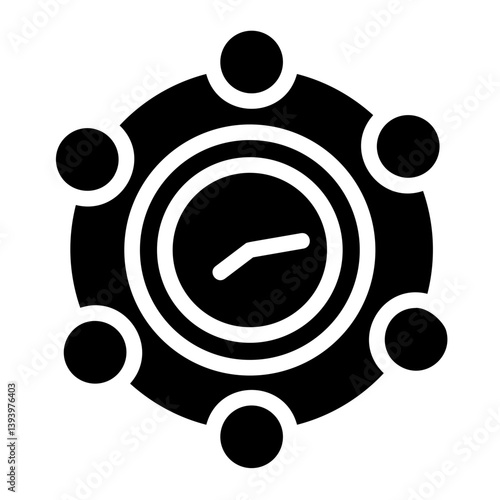 Timing plan Solid Icon