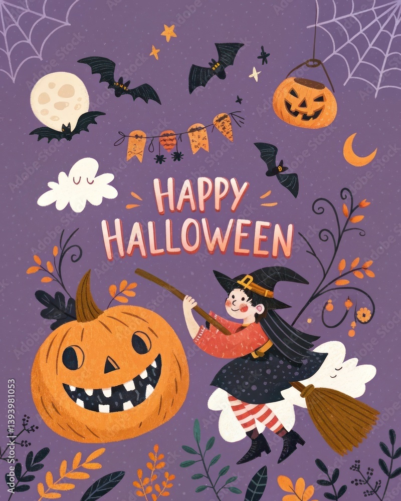 Obraz premium halloween illustration vector 