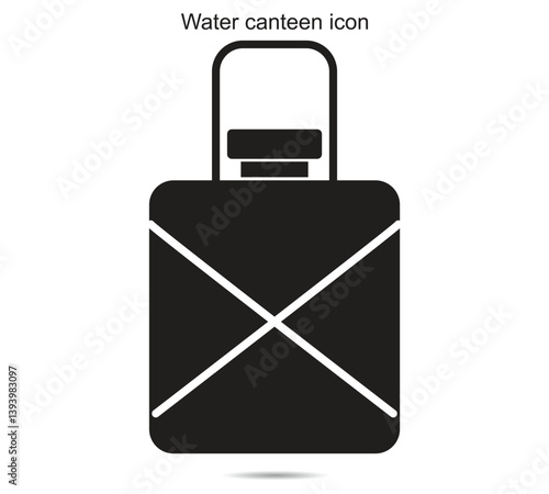 Water canteen icon