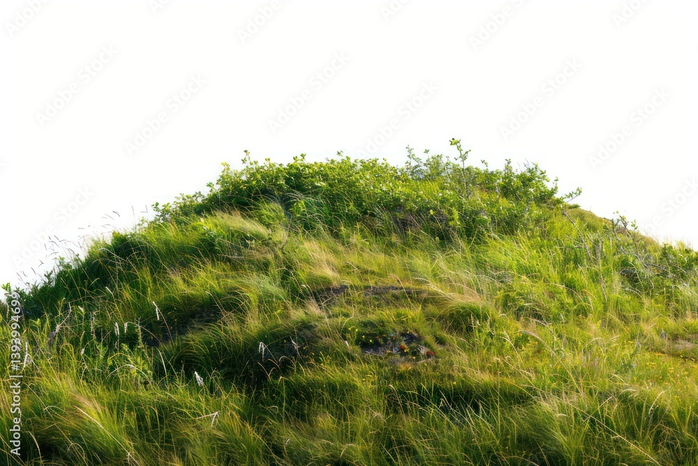 Fototapeta premium Lush green hilltop landscape
