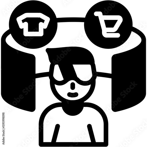 Virtual Shopping Icon