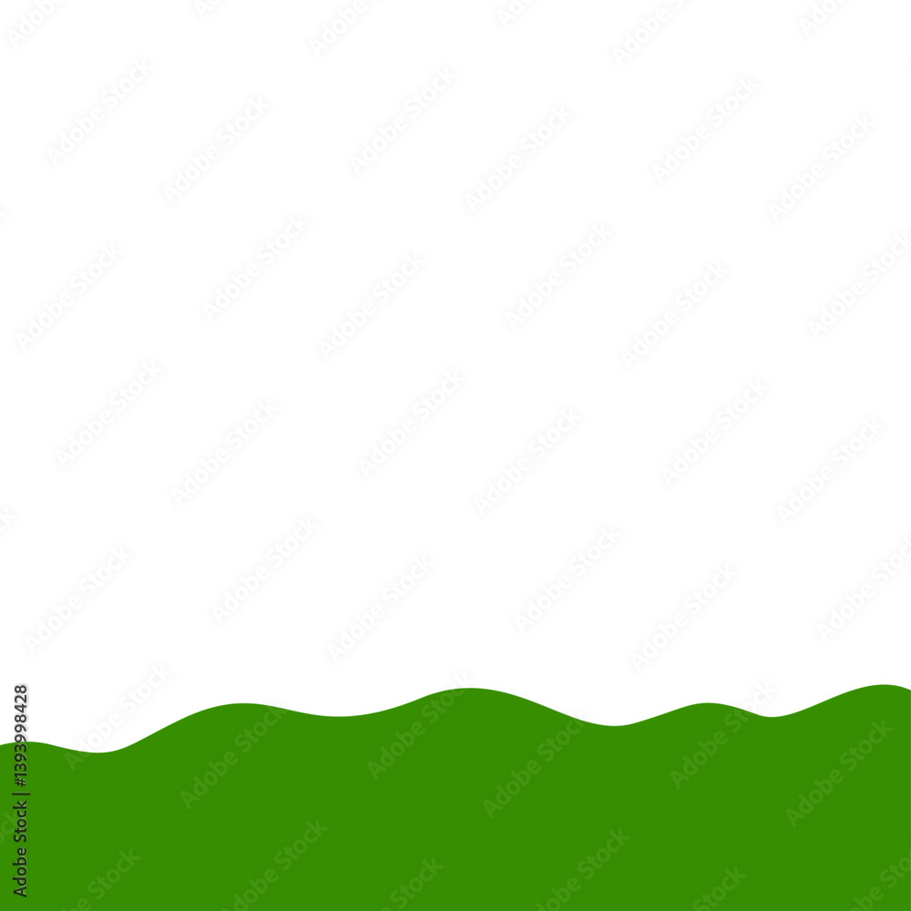 Flat style green bottom border Flat style green bottom border