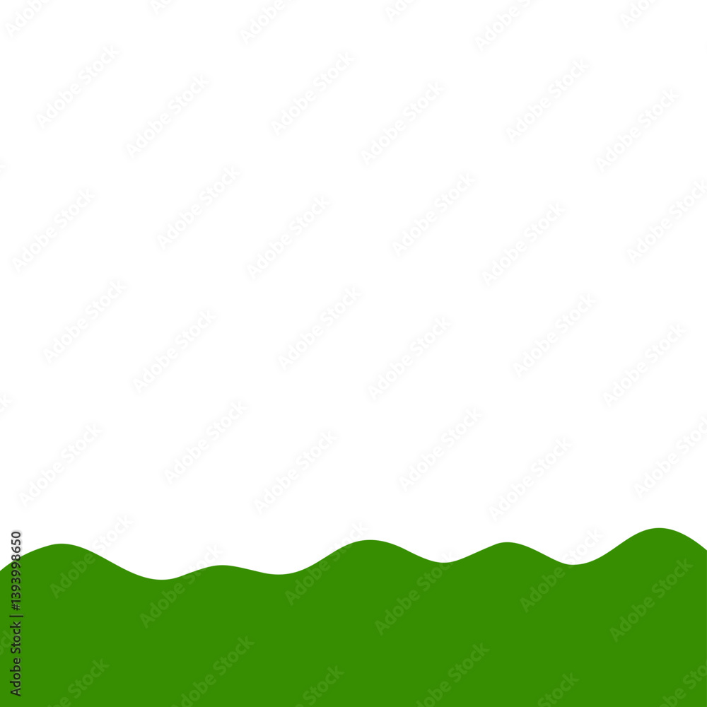 Flat style green bottom border Flat style green bottom border