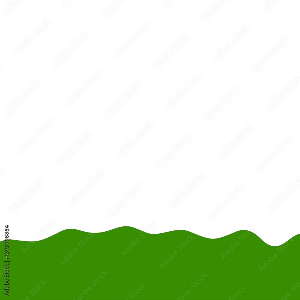 Flat style green bottom border Flat style green bottom border