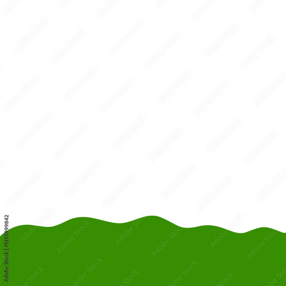 Flat style green bottom border Flat style green bottom border