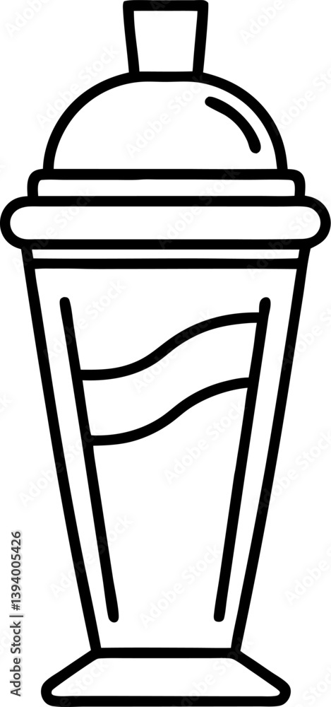 Cocktail Shaker outline icon Cocktail Shaker outline icon