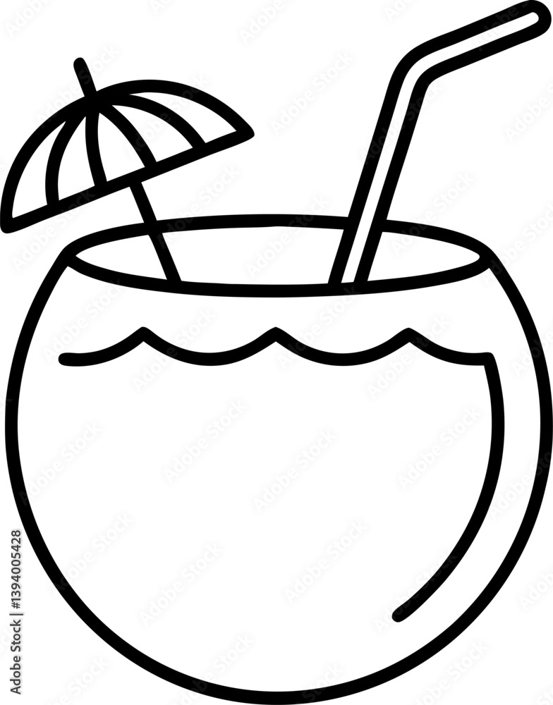 coconut cocktail on a beach coconut cocktail on a beach