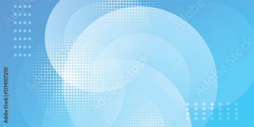 Abstract background, colorful. Blue gradations, circle effect style art. Modern background, memphis. Eps 10