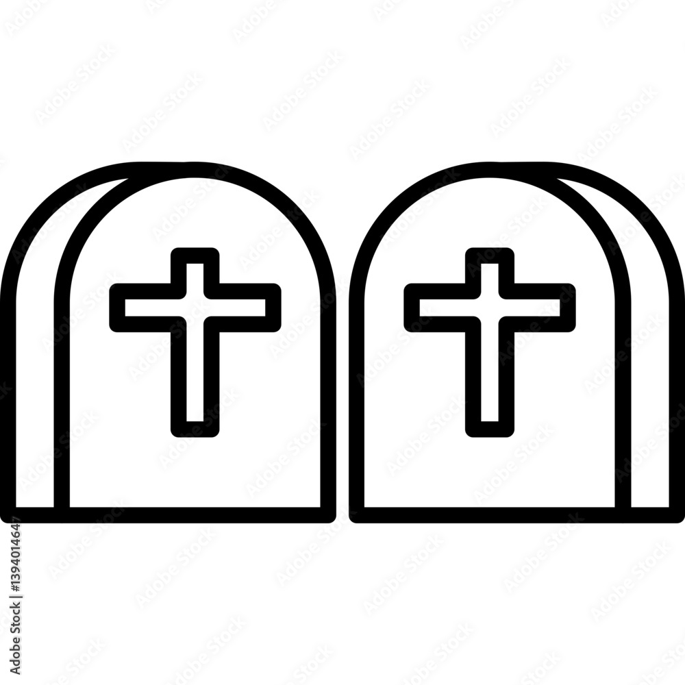 Fototapeta premium Grave Icon